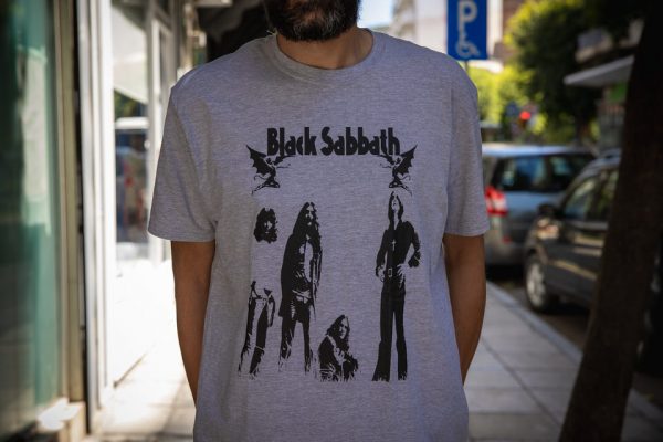 Black sabbath-band grey tshirt