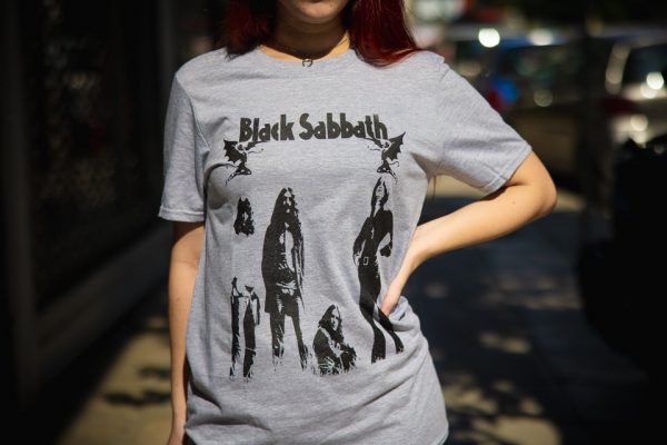 Black sabbath-grey band girlie