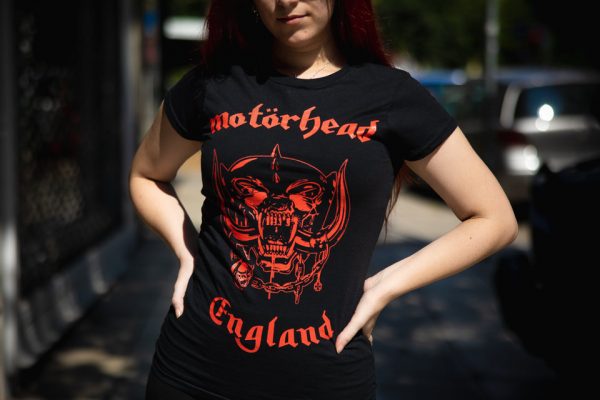 Motorhead- Red England Tee girlie