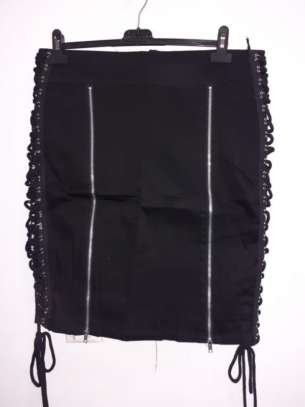skirt laces in side black