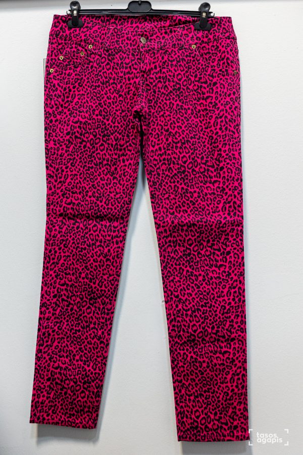 pink trousers leopard