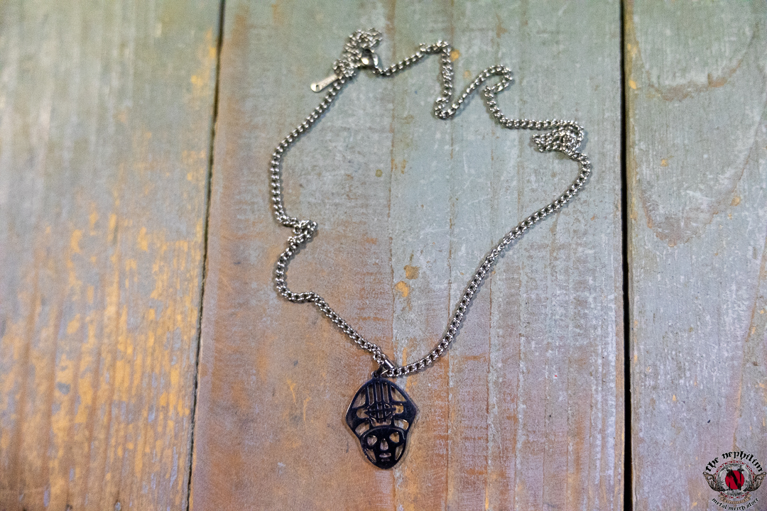 ghost papa necklace skull silver
