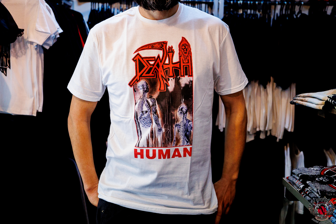 death human λευκο μπλουζακι
