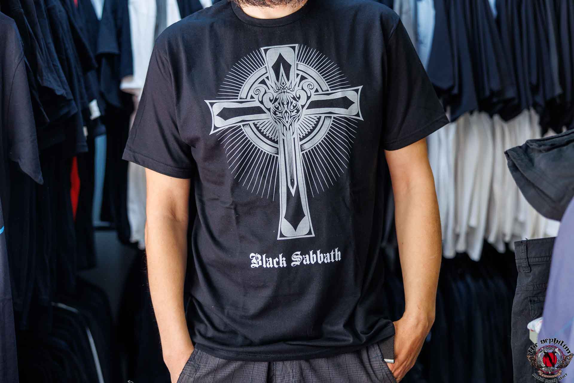 black sabbath cross μπλουζακι