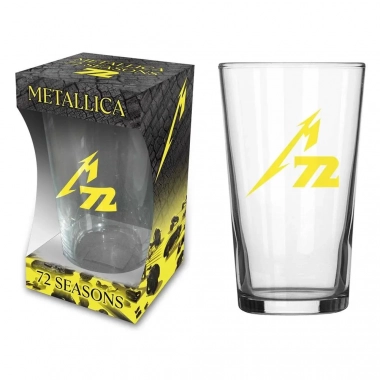 metallica 72 seasons pint glass