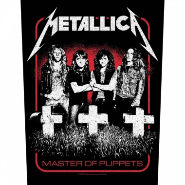 metallica master of puppets band backpatch