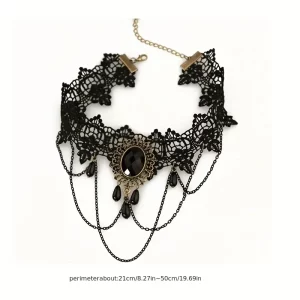 Necklace gothic black
